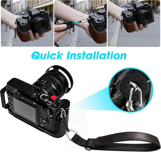 Camera Wrist Strap, Leather Camera Hand Strap