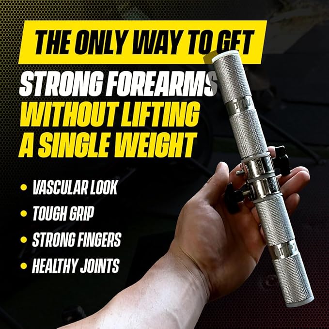 GRIPZILLA Dynamo Forearm Strengthener and Wrist, Comfortable Grip and a Durable Design Roller Perfect for Men and Women - Ideal for Hand, Wrist, and Forearm Strength Training, Workout - Wrist/Arm Builder