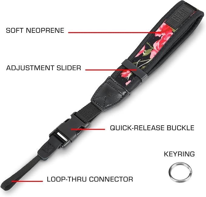 USA GEAR Camera Wrist Strap