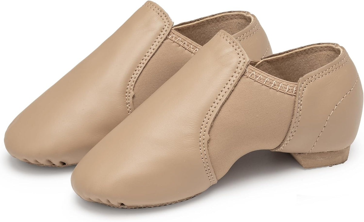 Stelle Jazz Shoes - Slip-On Leather Dance Shoes for Kids | Toddler to Big Kid Sizes