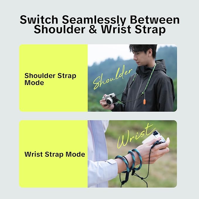 PGYTECH Camera Shoulder Strap Slim Outdoor Style, Adjustable 32.2-53.5in Quick