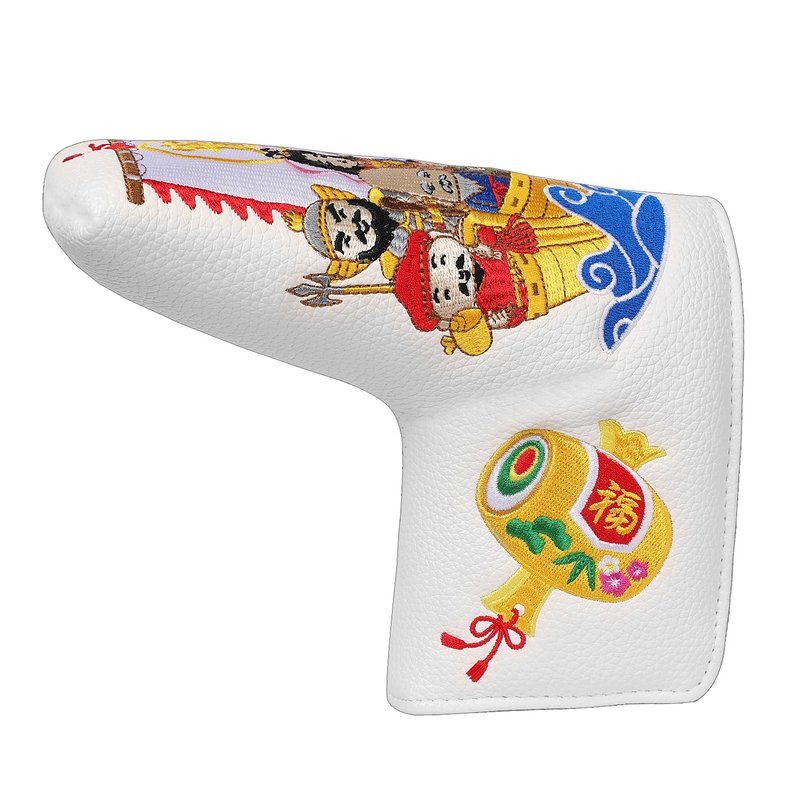 SHABIER Golf Blade Headcover with Shichi-fuku-jin Design for Blade Headcover