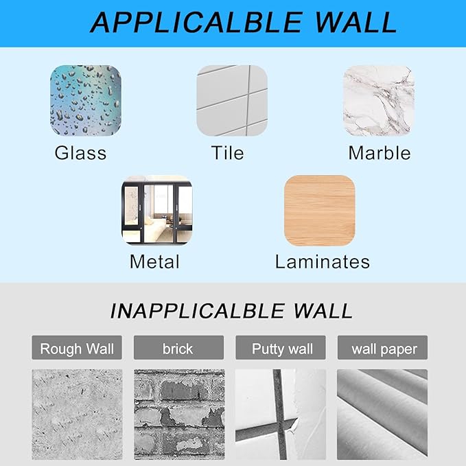 SZAOYU 3-Pack Drill-Free Adhesive wall Mount