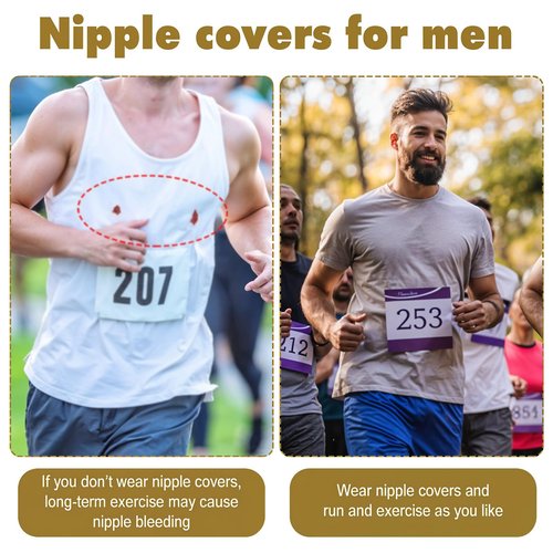 FdcLixuvol 100 Pcs Disposable Nipple Covers for Men Anti Chafing Stick Mens Nipple Tape Nip Patch Nipple-Protector Patches Breathable Nipple-Guard for Runners Sports Gym