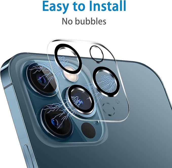 Dengduoduo 3 Pack Tempered Glass Camera Lens Protector