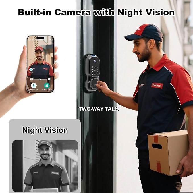 S500 Video Smart Lock, Keyless Entry Door Lock