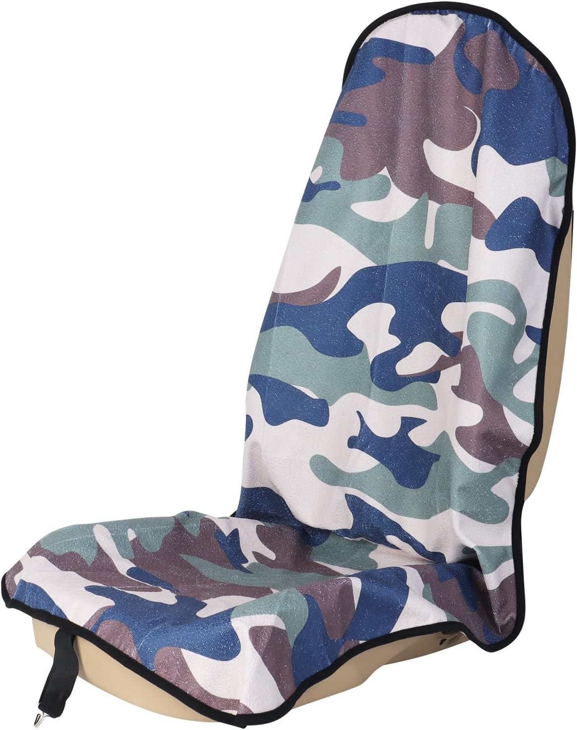 Sweat Towel Car Seat Cover Protector Front Seats for Gym Workout, Running, Swimming, Beach and Hiking, Waterproof Universal Seat Cover for Car, Trucks, Van & SUV (1, Camouflage, Front)