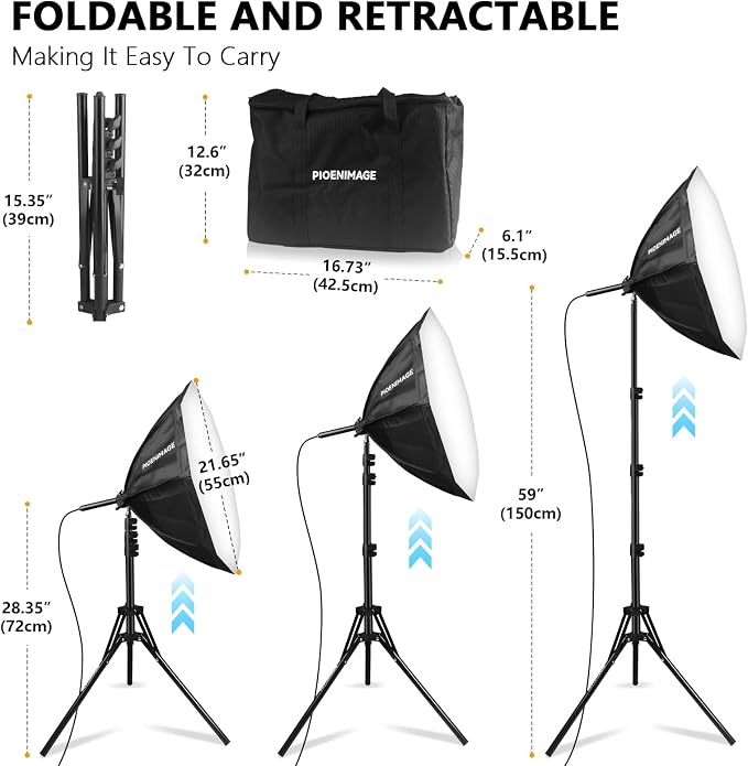 Softbox Lighting Kit, Softbox Photography Lighting Set
