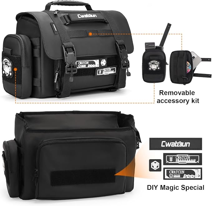 Cwatcun Camera Sling Bag, Waterproof Multifunction Photography Tactica Camera