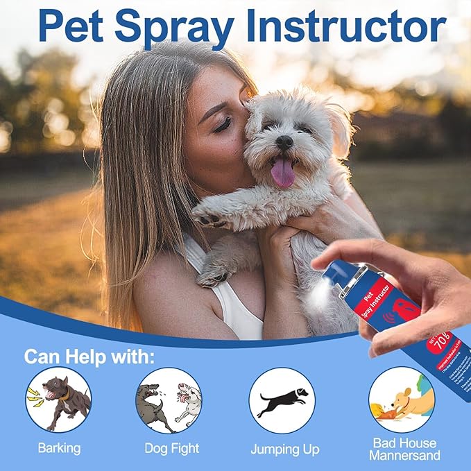 Corrector Spray Dog Trainer 70ml 1 Pack Pet Trainer Spray, Corrector Spray for Dog to Stops Barking, Jumping Up, Food Stealing, Dog Fights, Avoidance, Unwanted Dog Behaviour