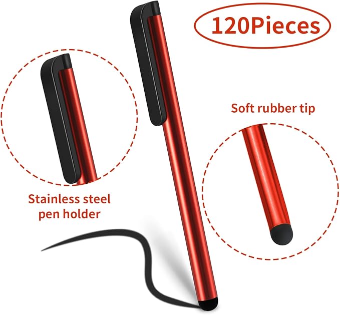 Outus 120 Pieces Stylus Pen Universal Capacitive Stylus Slim Digital Pen