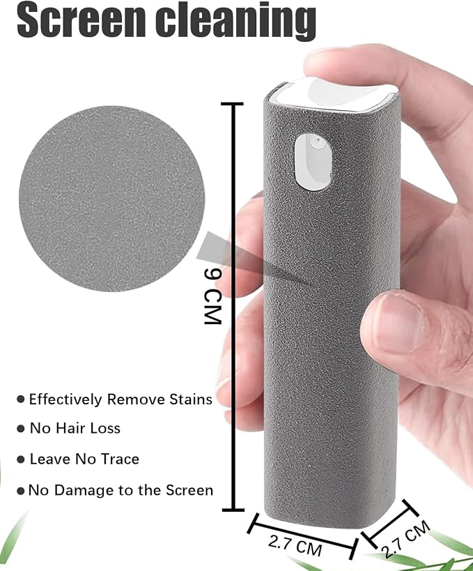 Screen Cleaner Car Screen Cleaner Spray and Wipe Car Stuff Mini Cleaning Kit