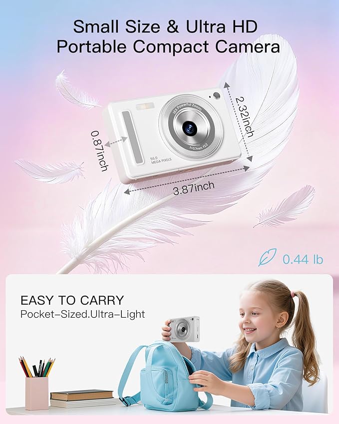 Digital Camera, FHD 1080P Point and Shoot Camera