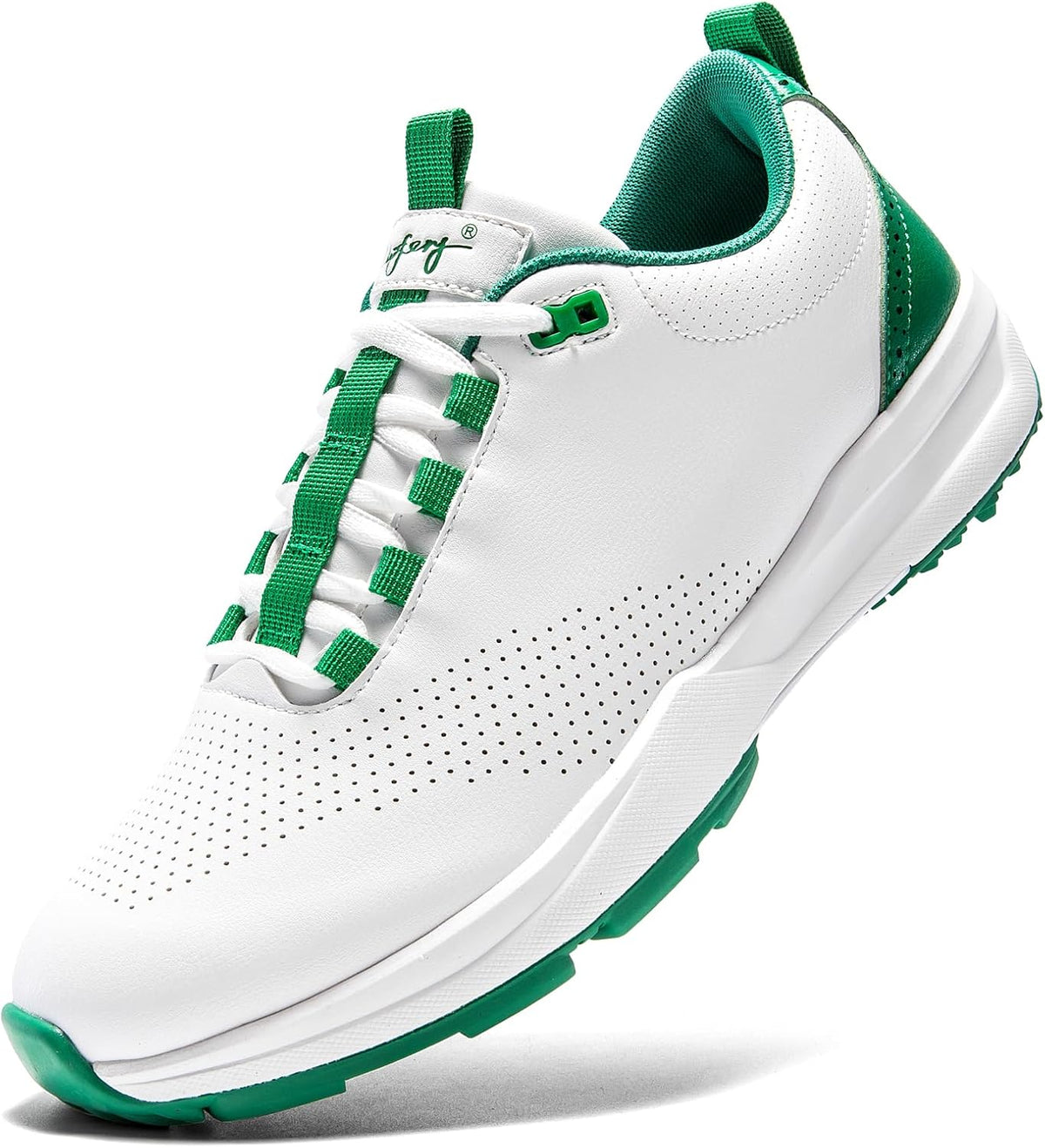 UOFEIY Men's Golf Shoes - Professional Water-Resistant Spikeless Sneakers for Outdoor Training | Travel Ready