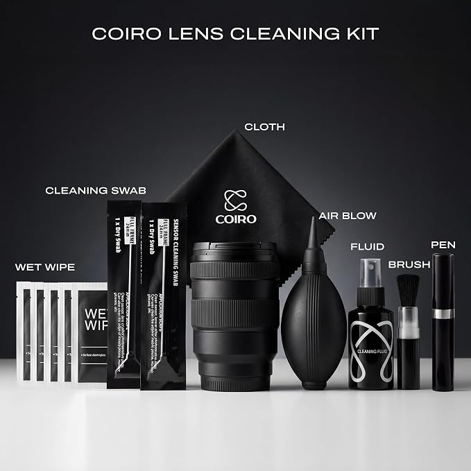 C Coiro Camera Lens Cleaning Kit 7 in 1 – Lens Pen, Air Blower, Sensor Cleaning