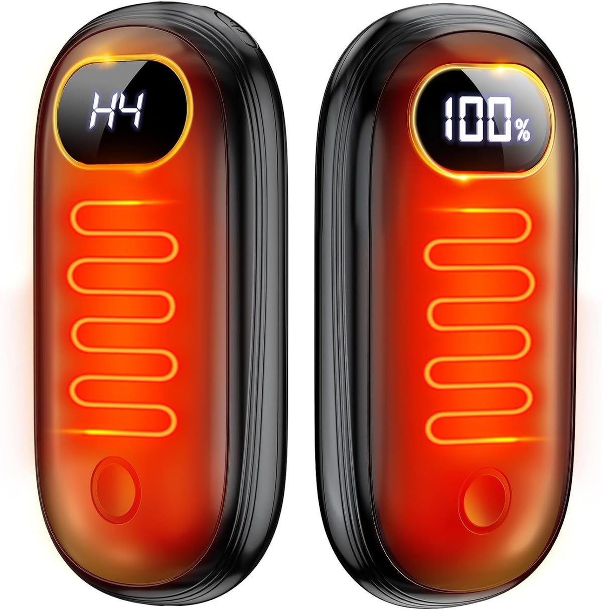 Skiennix Hand Warmers Rechargeable - Dual-Sided Heating for 15 Hours | LED Display & Flashlight, Perfect for Hunting & Gifts