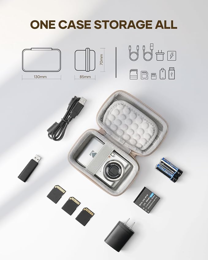 SQERO Digital Camera Case for KODAK PIXPRO FZ45 FZ55 & CAMKORY 1080P