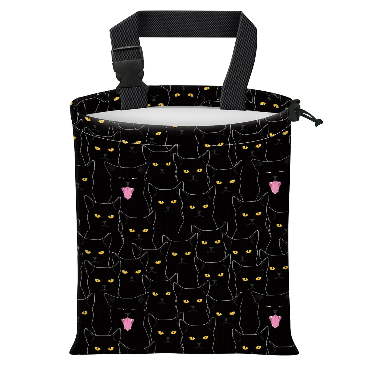 Car Trash Bag Large Hanging Can for Back of Seat, Cute Waterproof Car Garbage Bag for Vehicle, Travelling, Outdoor Purple Flower Skull