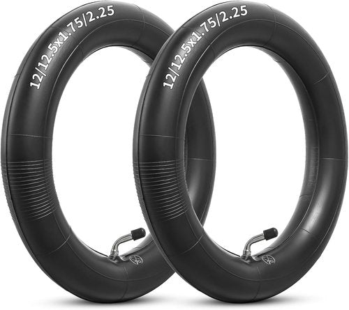 **CR202 Heavy Duty Inner Tube - 12.5" x 2.25" Thick Butyl with Angled Valve Stem | 2-Pack**