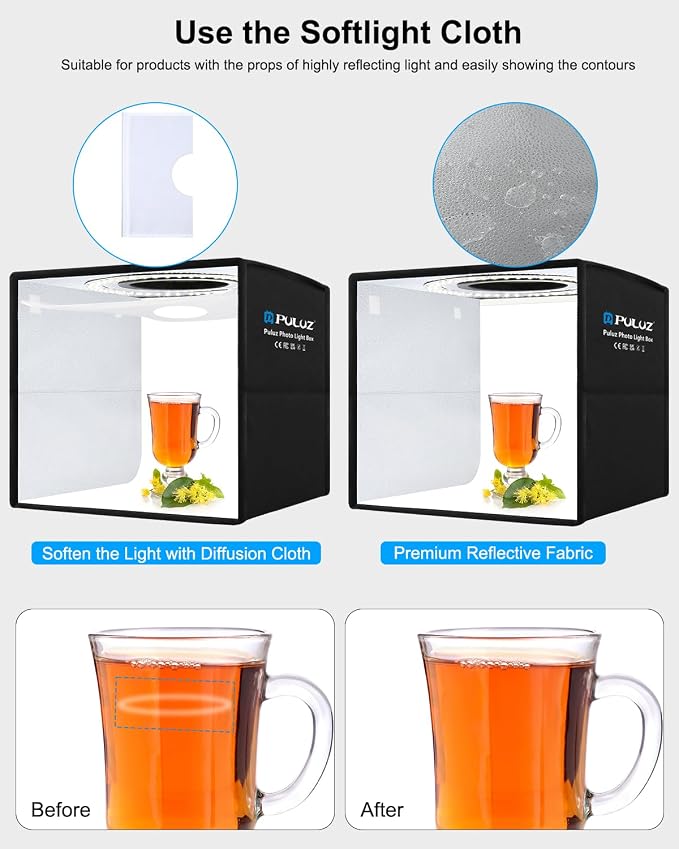 10"x10" Mini Photo Light Box, PULUZ Portable Lightbox