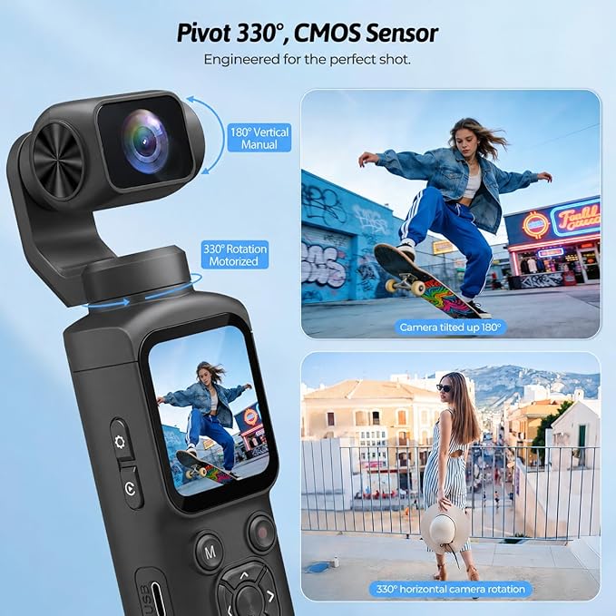 4K Vlogging Camera for YouTube, 75MP Pocket Digital Camera