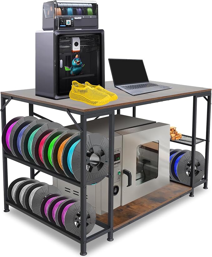 Upgraded 3D Printer Stand, Large 3D Printer Filament Storage Rack