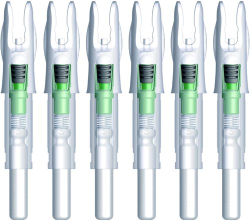 Linpeng Lighted Nocks for Arrows - 6PCS with ON/OFF Switch for Archery Hunting | Compatible with 165/G, 204/X, 233/H, 244/S, 246/GT
