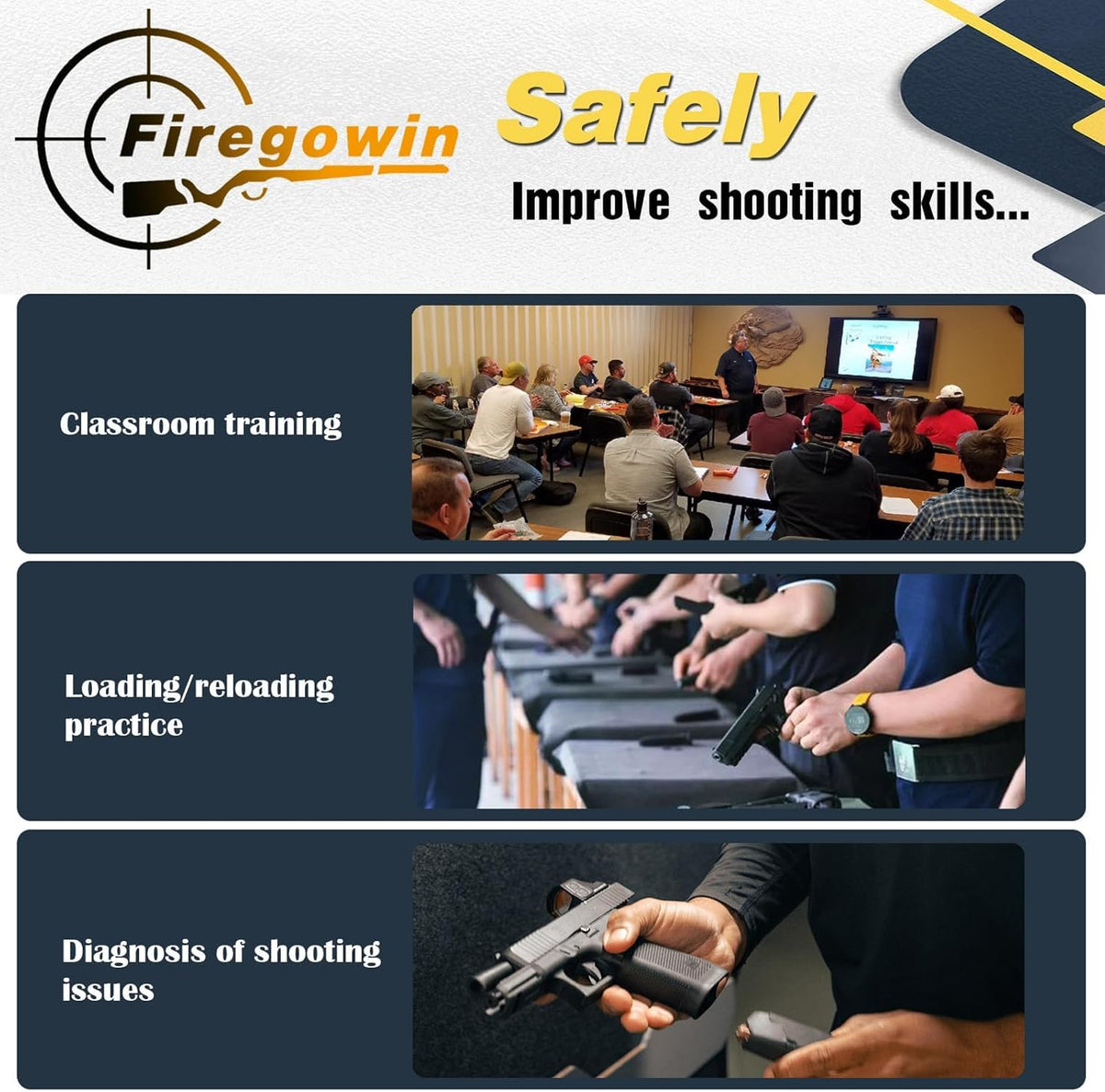 Pro Dummy Rounds Snap Caps - Reusable 9mm, 12GA, .50, .45, & .380ACP Training Rounds for Safe Dry Fire Practice | Durable Design with Secure Primer