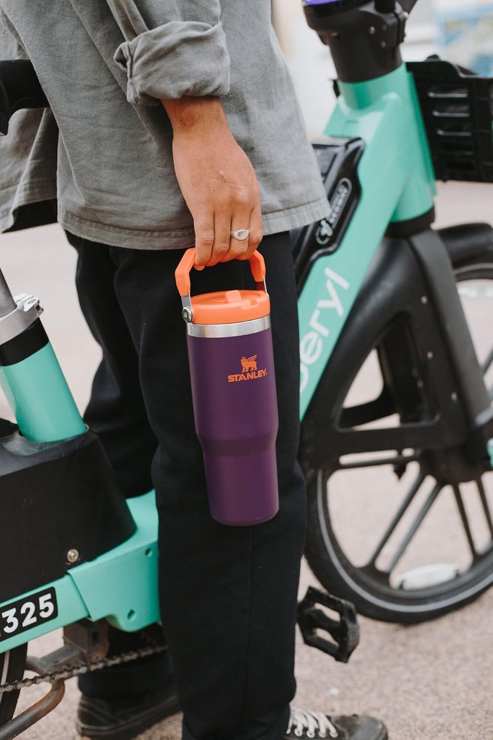 STANLEY IceFlow 2.0 Tumbler - 14 oz Insulated Stainless Steel Water Bottle | Leakproof, BPA-Free | Black