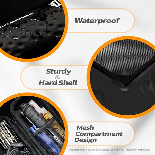 Bike Water Bottle Cage Bag Bicycle Water Bottle Cage Repair Tool Bag with Sealed Zipper for Bike Tool Storage(for Water Bottle Cage)