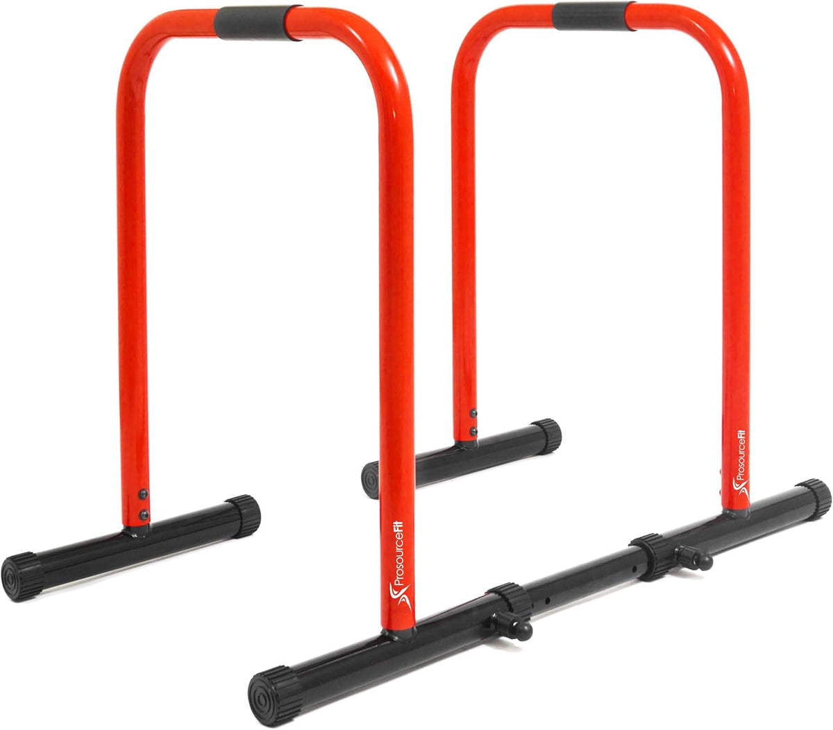 ProsourceFit Dip Stand Station - Heavy Duty Body Press Bar with Safety Connector for Tricep Dips