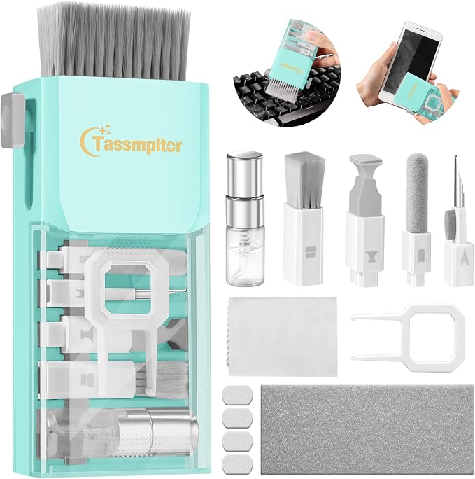 Tassmpitor Laptop Screen Keyboard Cleaner Kit, All in 1 Electronics Cleaning