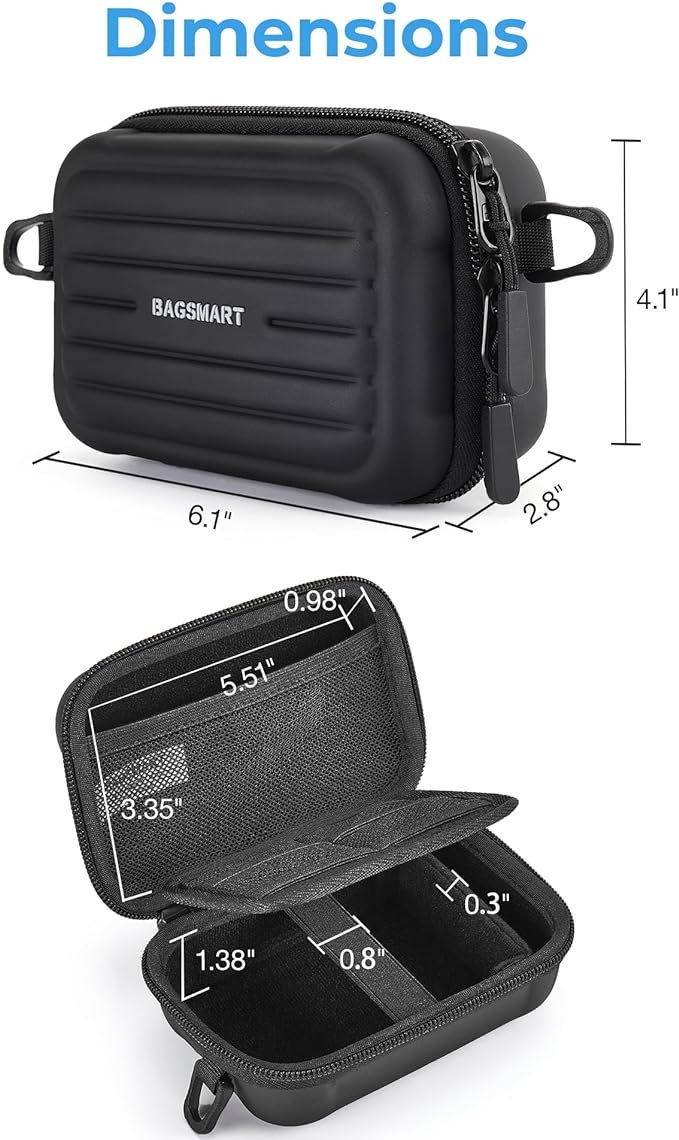 BAGSMART Digital Camera Case, Waterproof & Protective Small Camera Bag
