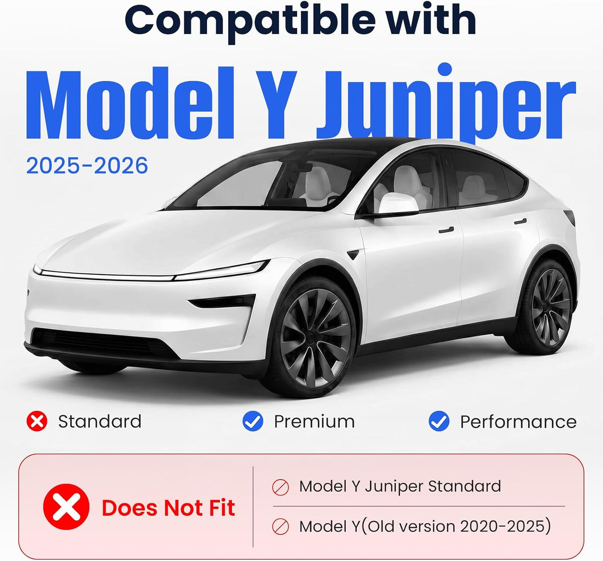 Tesla Model Y 8PCS Accessories Console Organizer 2025-2026 Juniper