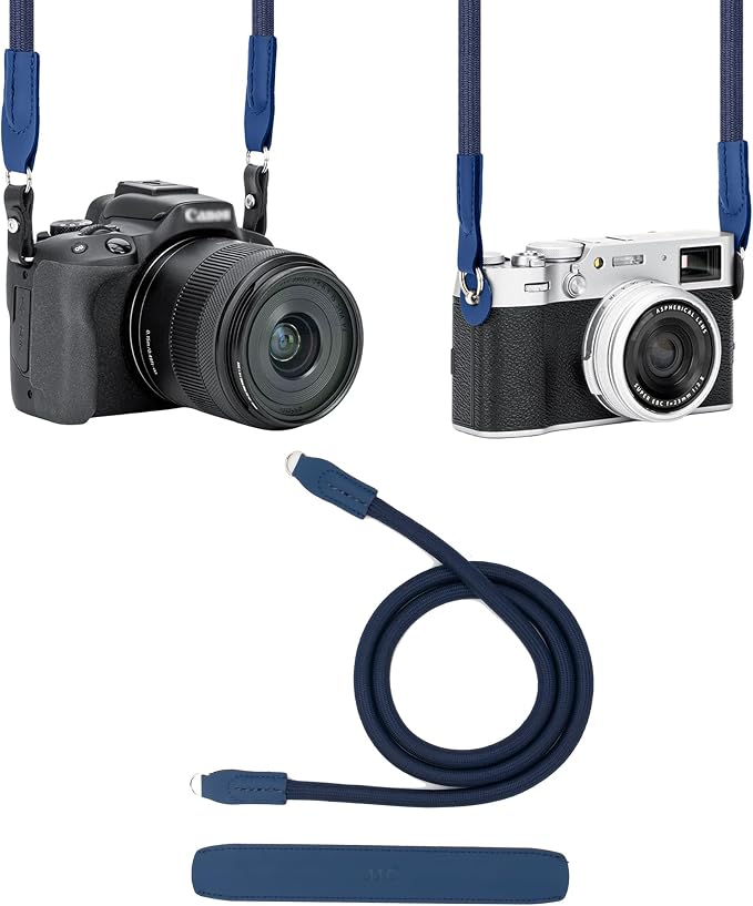 JJC 115cm Braided Rope Camera Strap, Soft Neck Shoulder Strap
