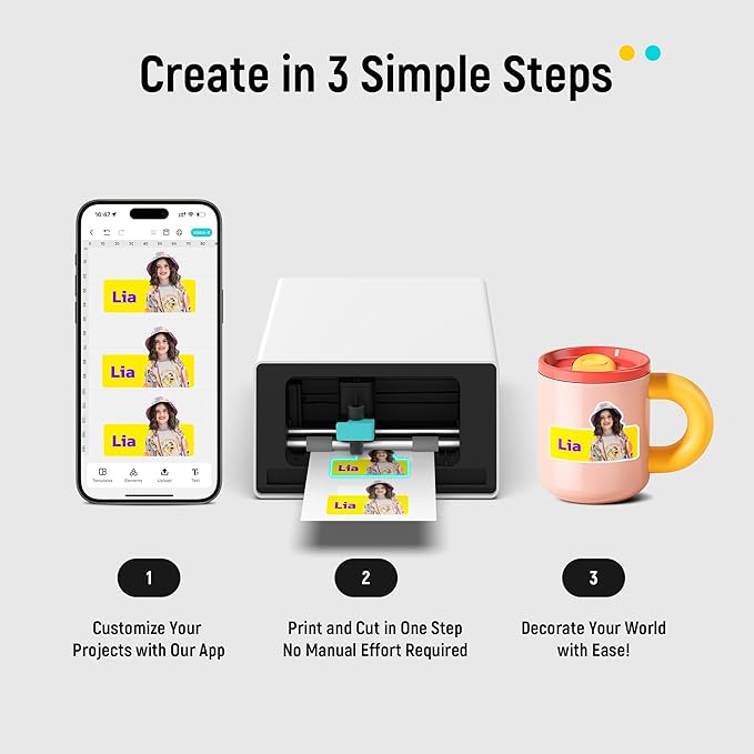 Liene PixCut S1 Color Sticker Printer & Cutting Machine