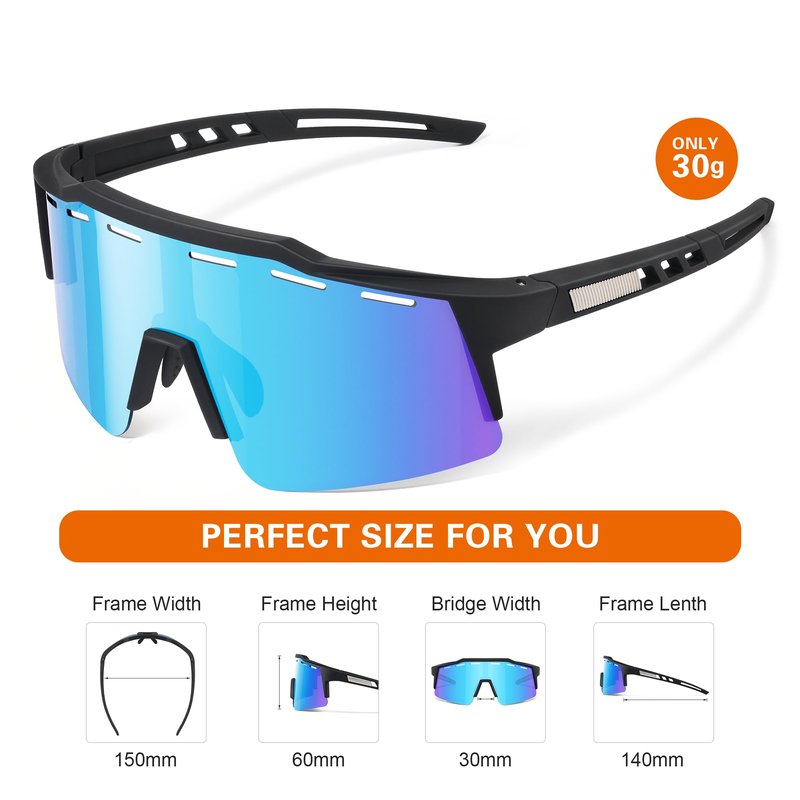 suoso Polarized Cycling Sunglasses for Men: Women Fishing Cycling Mountain Bike Sun Glasses for Youth UV400 Protection