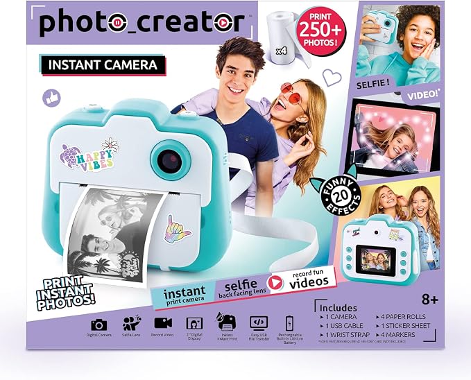 Canal Toys Photo Creator Instant Print Camera – Photo, Selfie and Video –