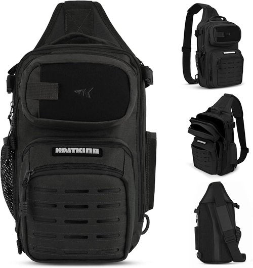 KastKing BlowBak Tactical Sling Tackle Bag - Lightweight Fishing Backpack for Men | Durable Storage Solution