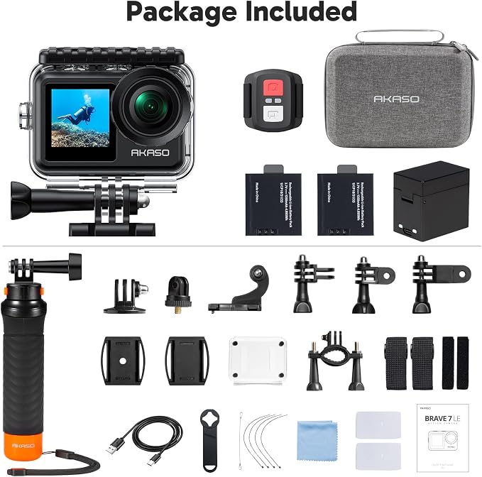 AKASO Brave 7 LE 4K30FPS 20MP WiFi Action Camera