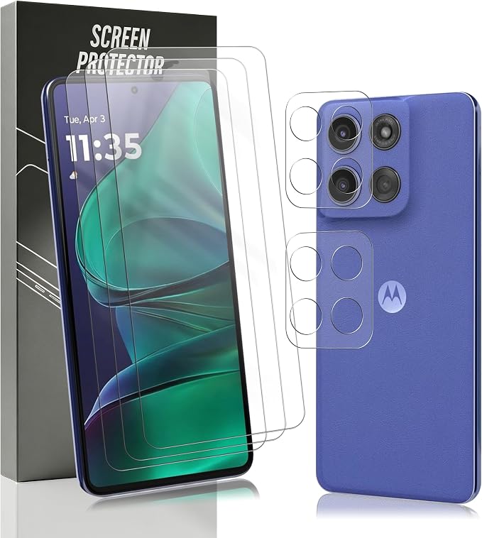 3+2 Pack Tempered Glass for Motorola Moto G Stylus 2025 Screen Protector