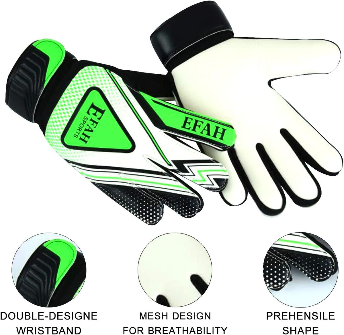 Regine Switzerland Soccer Goalie Gloves - Strong Grip Football Gloves for Kids