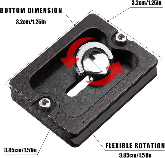 Frienda 2 Pieces Metal Quick Release Plate