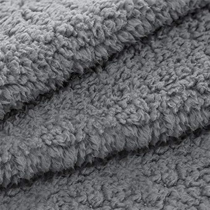 Pet Blankets for Couch Sofa Bed Dog Blankets Reversible Cat Blanket Soft Furniture Protector Cover for Small Medium Large Dogs Cats, Grey, 65 x 83 inches