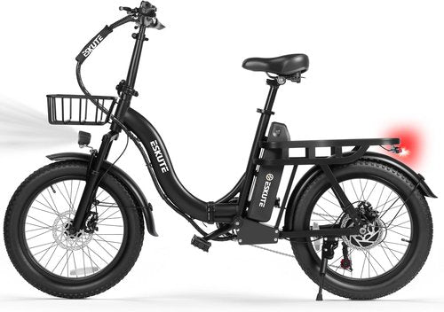 1200W Peak Electric Bike by [Brand Name] - 28MPH, 48V 10.4Ah Battery, 55-Mile Range, 20"x3" Fat Tires, 7-Speed Commuter Ebike