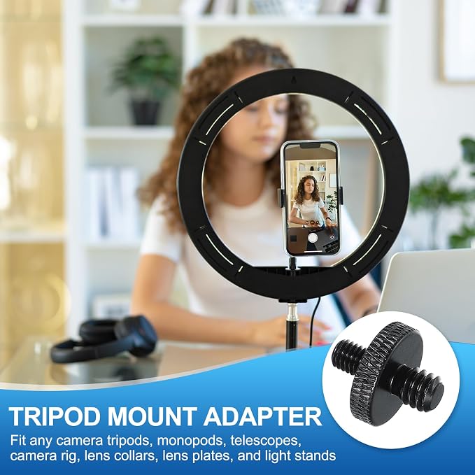 PATIKIL Tripod Screw Adapter 1/4" Male to M5 Male, 18 mm