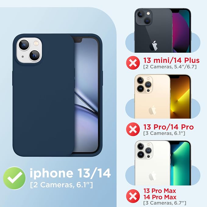 GolbinBox Magnetic for iPhone 13 Case & iPhone 14 Case, Compatible
