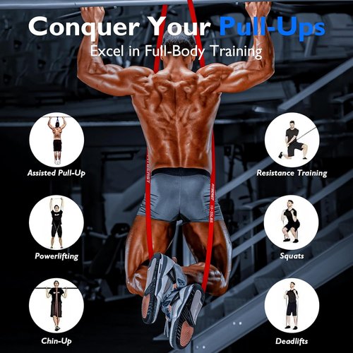 FitBeast Resistance Bands Set - Versatile Pull Up Assist Bands for Strength Training & Muscle Toning | Full-Body Workout