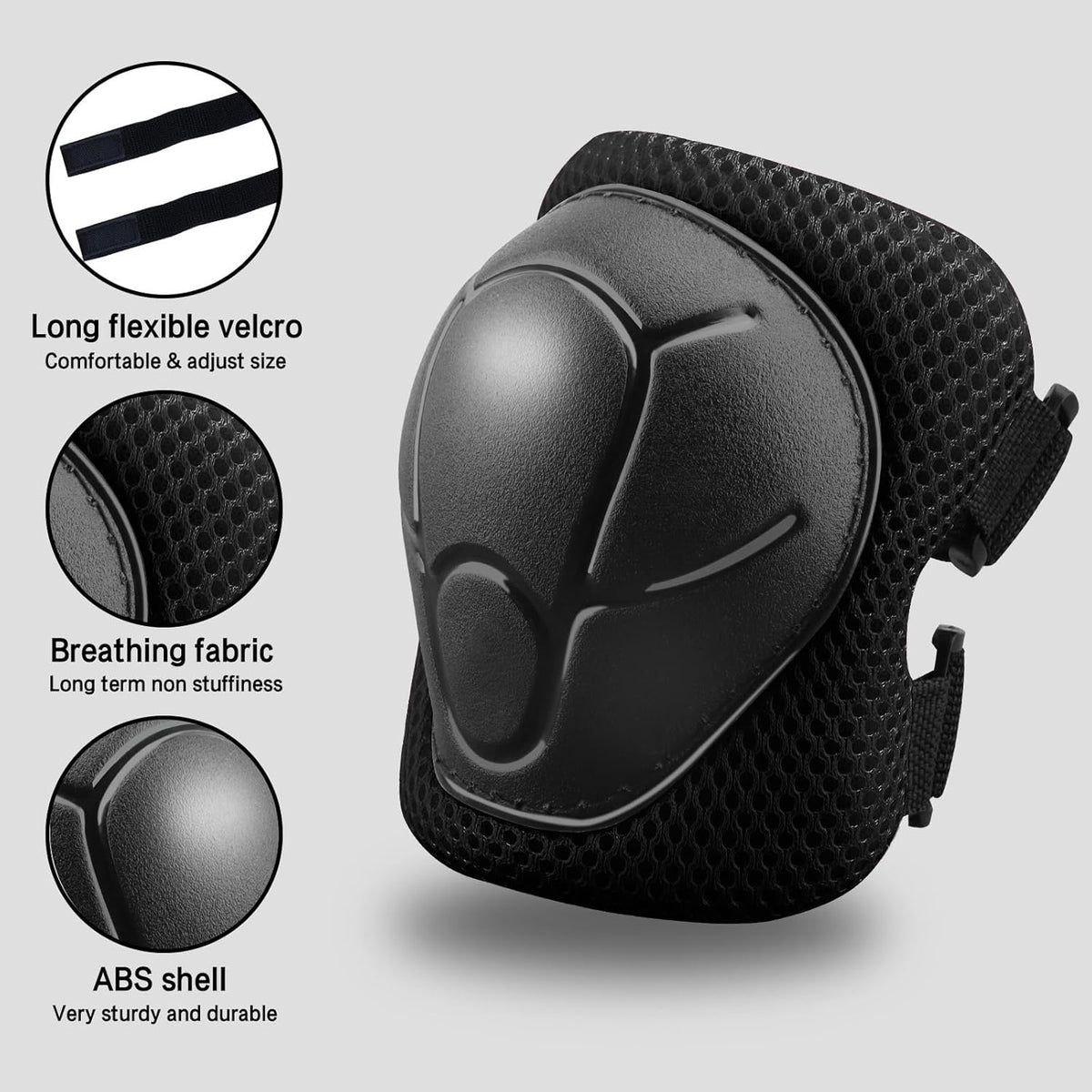 Skiennix Kids Protective Gear Set - 3-in-1 Knee, Elbow Pads & Wrist Guards for Ages 3-14 | Ideal for Skating, Cycling & Scooters