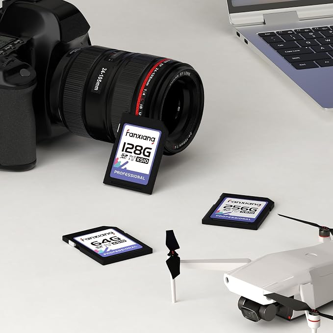 fanxiang 128GB SDXC Memory Card SD Card, Full-HD & 4K Video,
